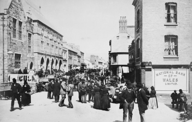 Early street scene including Guildhall Cardigan